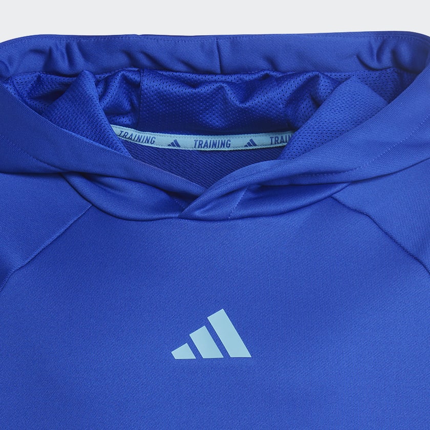 modrá Mikina Train Icons AEROREADY 3-Stripes Hoodie