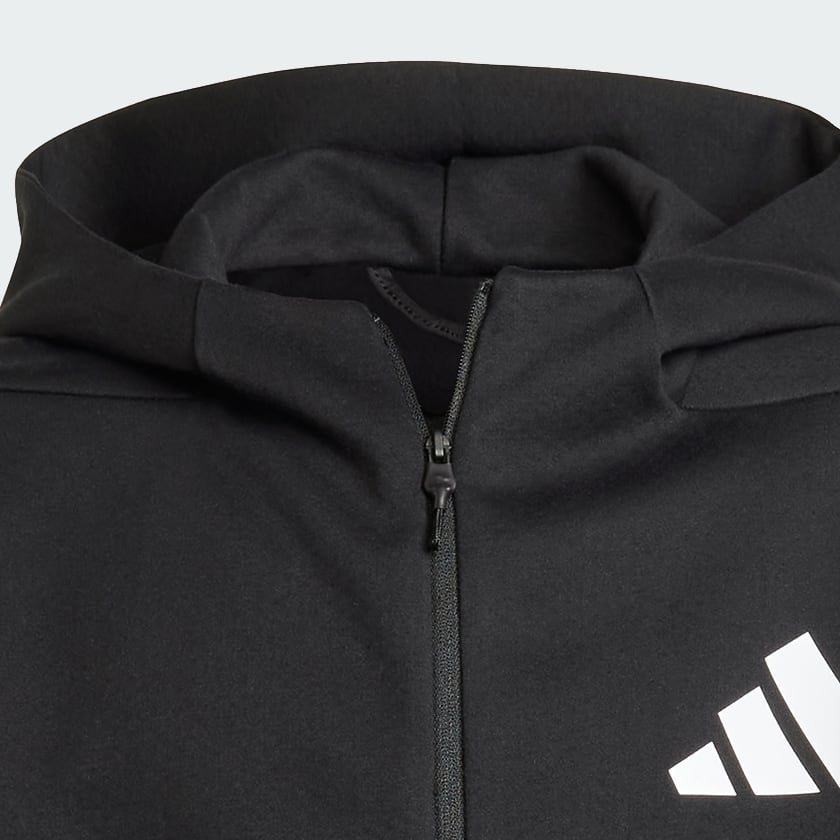 Black adidas Z.N.E. Full-Zip Hooded Track Jacket Kids
