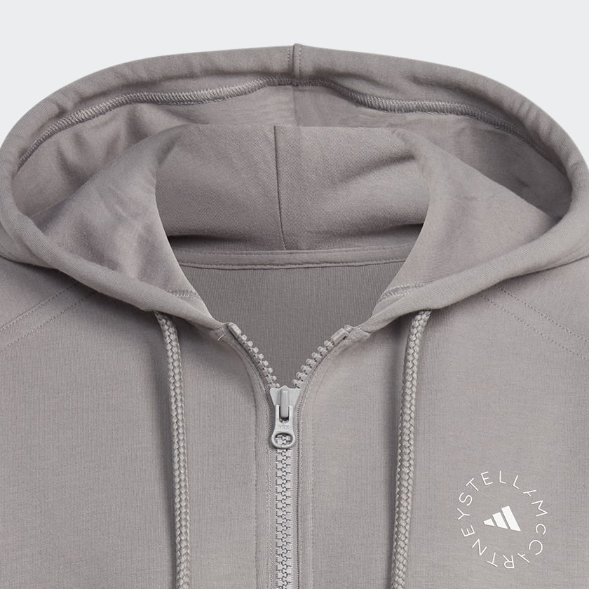 Szary adidas by Stella McCartney Full-Zip Hoodie