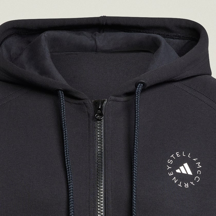 Preto Casaco com Capuz adidas by Stella McCartney