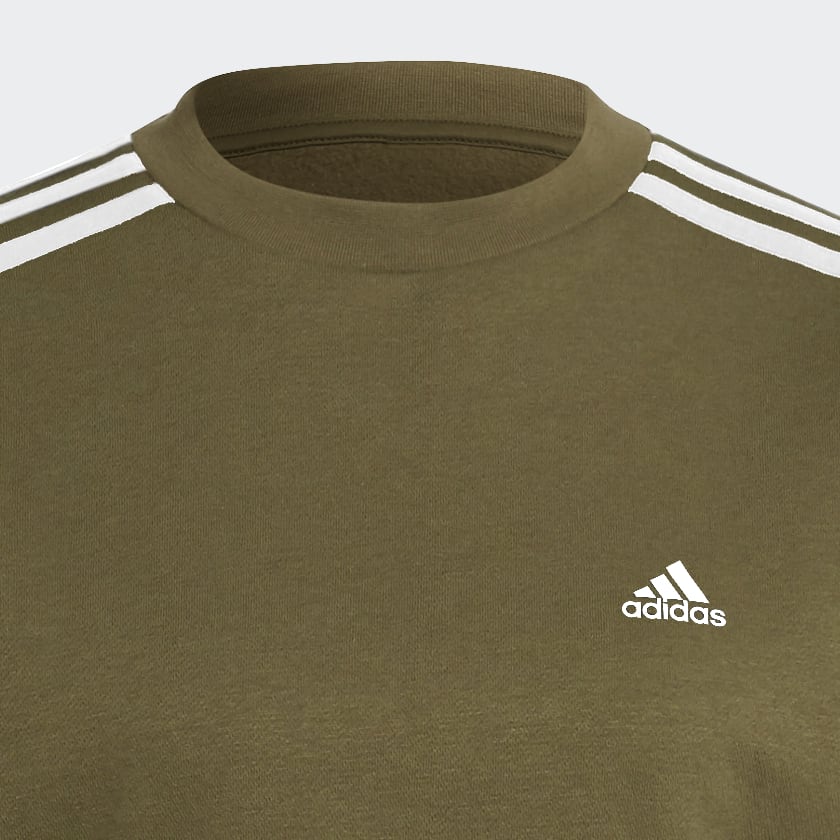 Adidas originals high neck cropped store sweat in khaki
