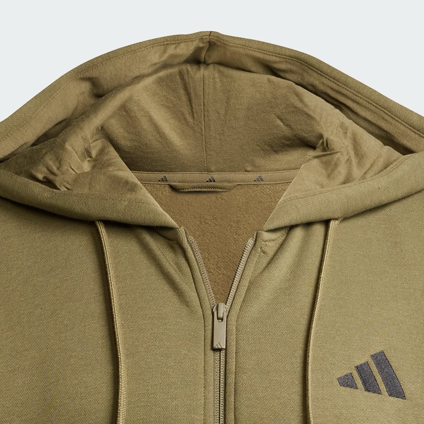 Essentials 3-Stripes Fleece Hoodie