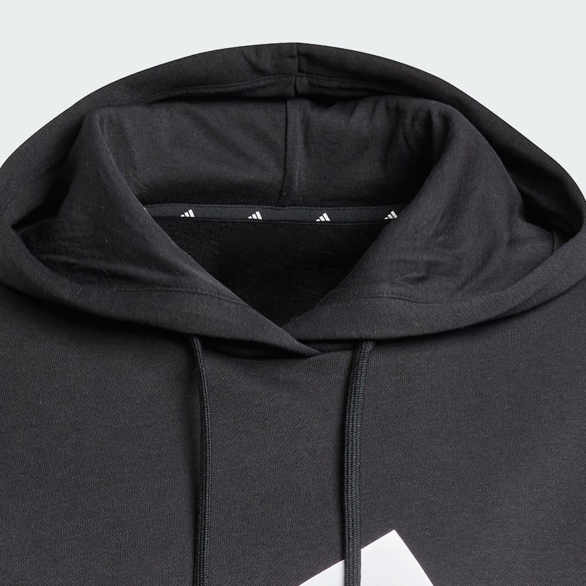 Negro Polerón con Capucha Essentials Big Logo Fleece
