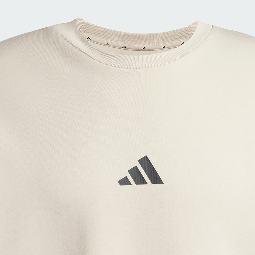 Beige Sweat-shirt ras-du-cou logo a 3 bandes adidas x Fortnite Future Icons