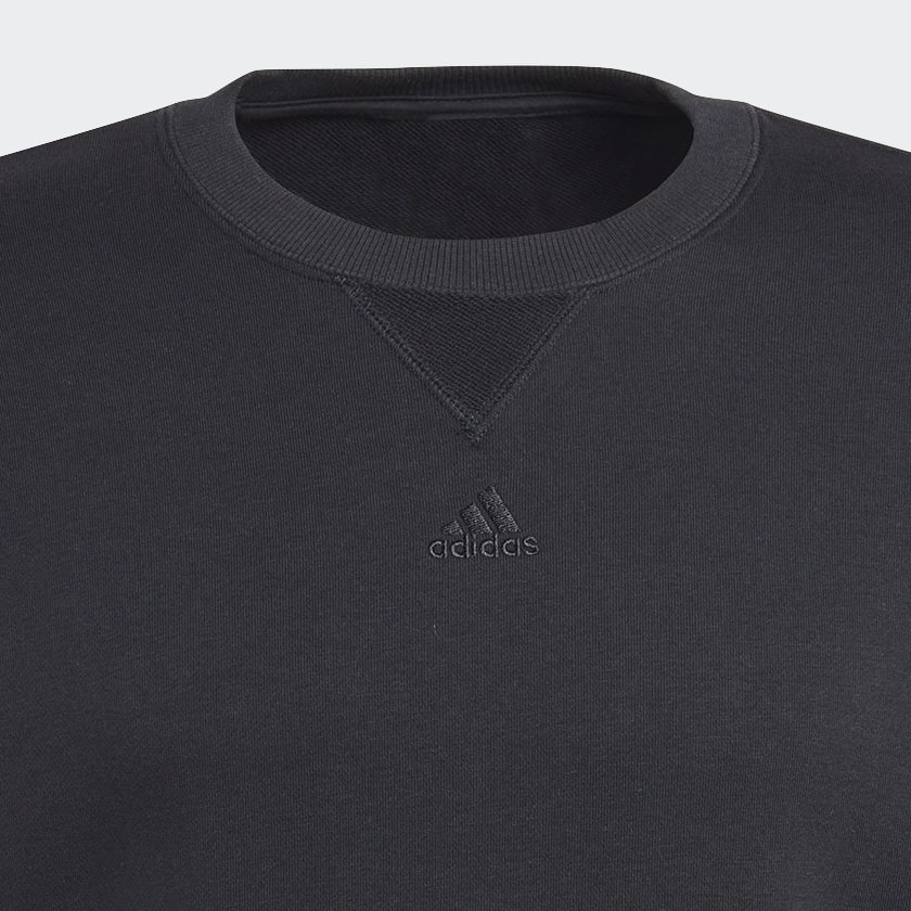 adidas ALL SZN French Terry Sweatshirt - Black | Free