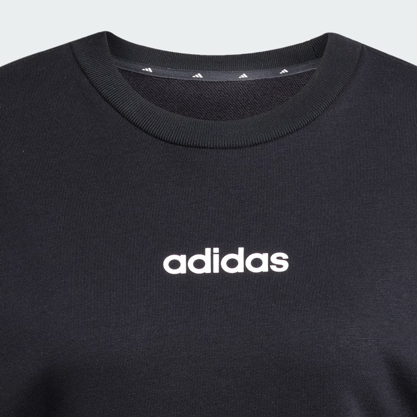 Negro Polera Essentials Linear French Terry