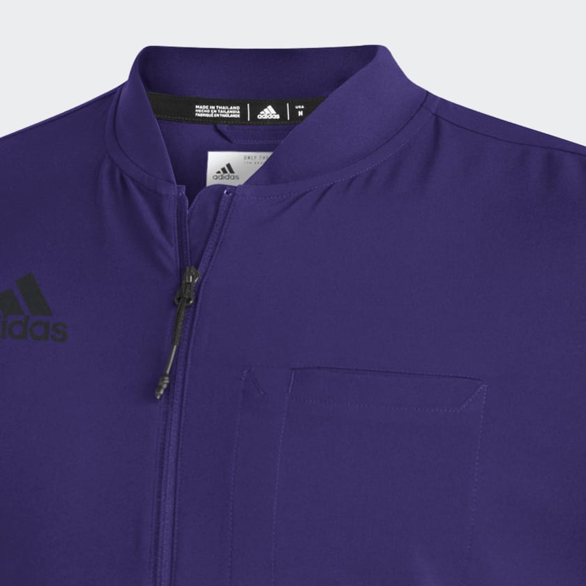 adidas Under the Lights Short Sleeve 1 4 Zip Sweatshirt Purple