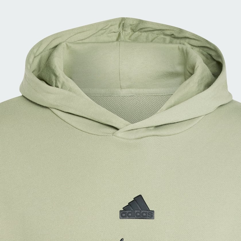 Verde Camisola com Capuz em Moletão Brand Love