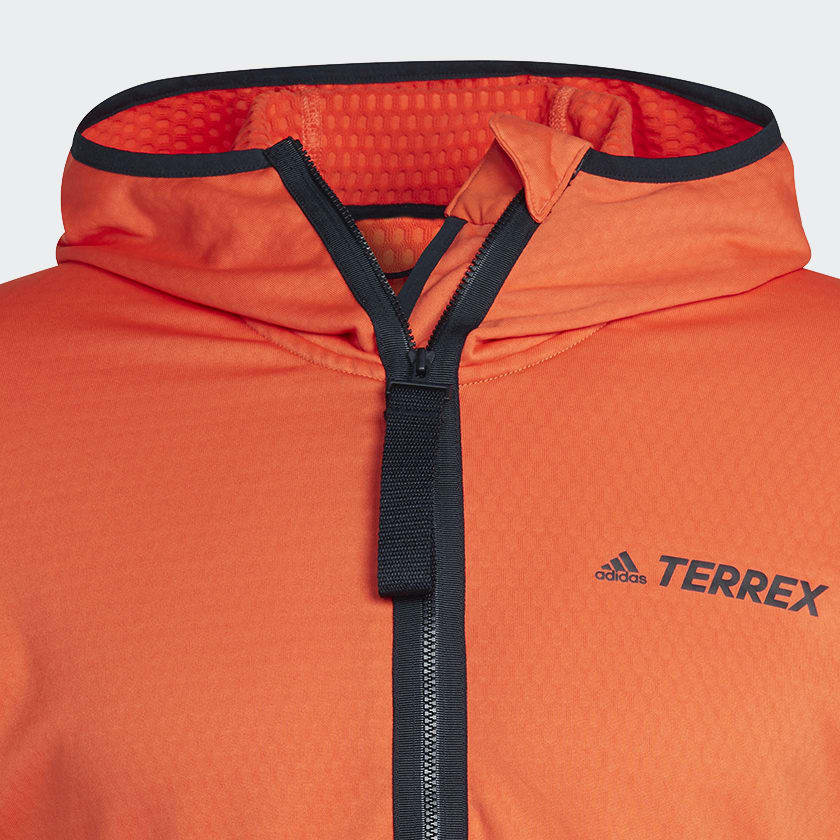 Arancione Giacca da hiking Terrex Tech Fleece Lite Hooded