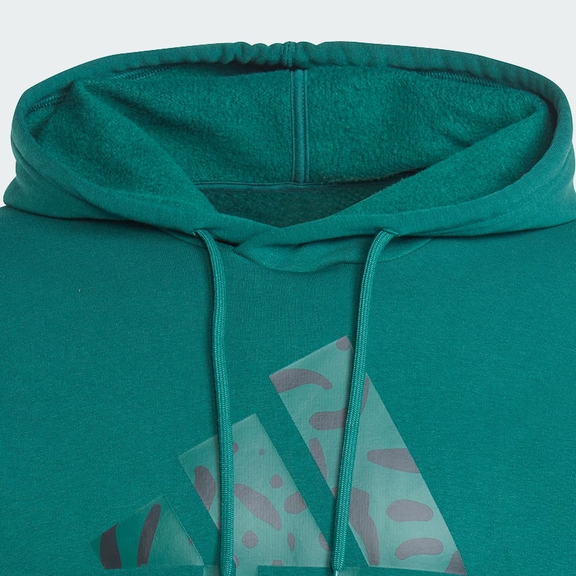 Verde Sudadera con Gorro Essentials Logo Grande Tela French Terry
