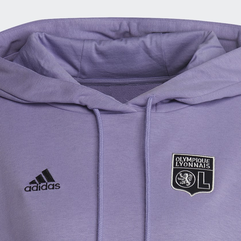 Fioletowy Olympique Lyonnais Hoodie