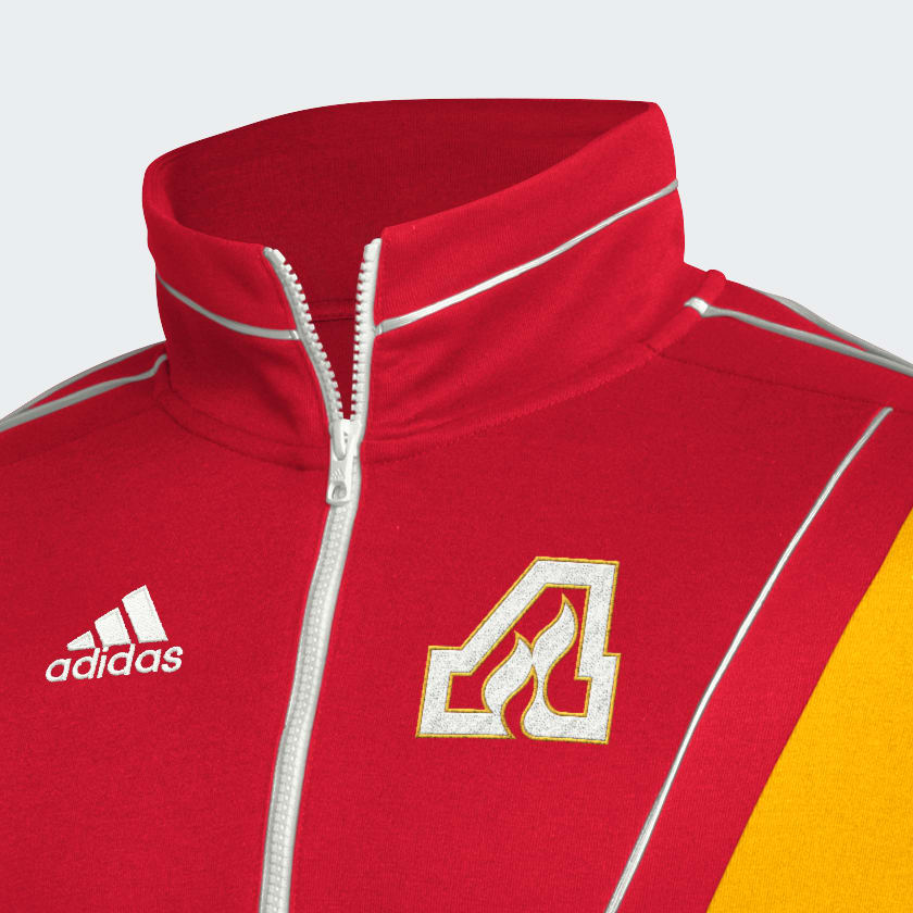 adidas Atlanta Flames Red Team Classics Half-Zip Jacket