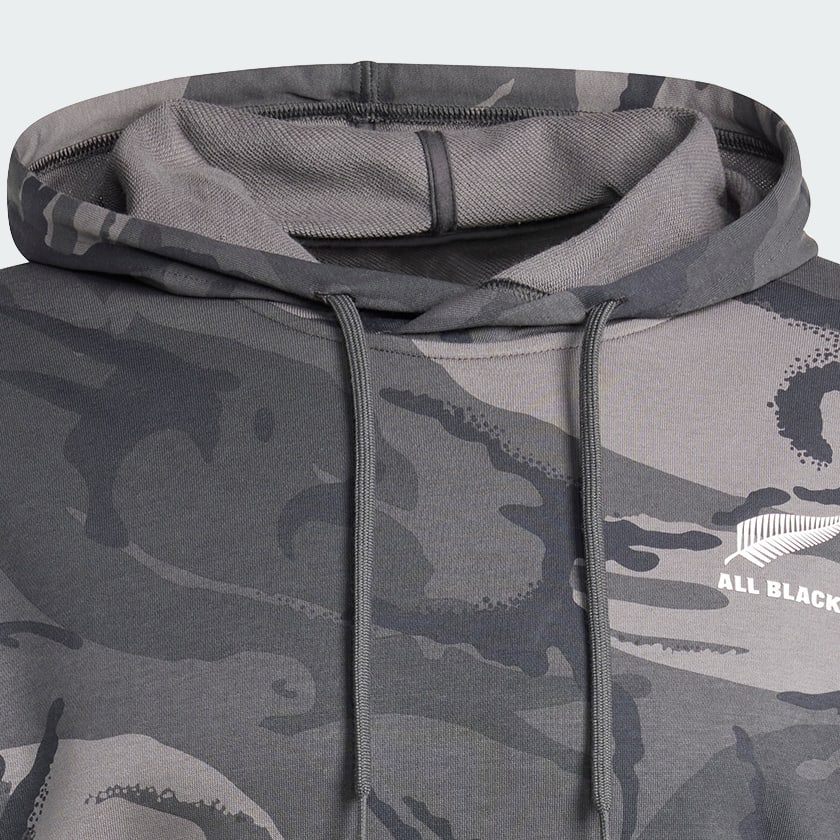 Grigio Felpa con cappuccio Camouflage All Black