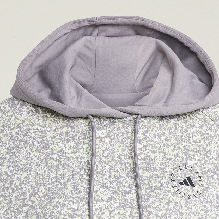 ホワイト adidas by Stella McCartney プリントフーディー