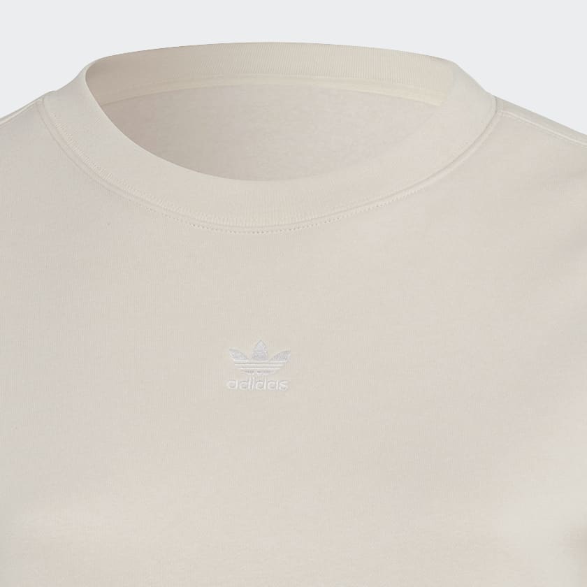 Beige Adicolor Essentials Crew Sweatshirt (Plus Size)