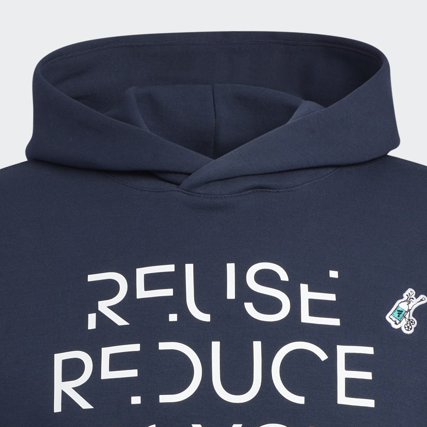 Mau-xanh-da-troi Áo Hoodie Chui Đầu Dài Tay Play Green