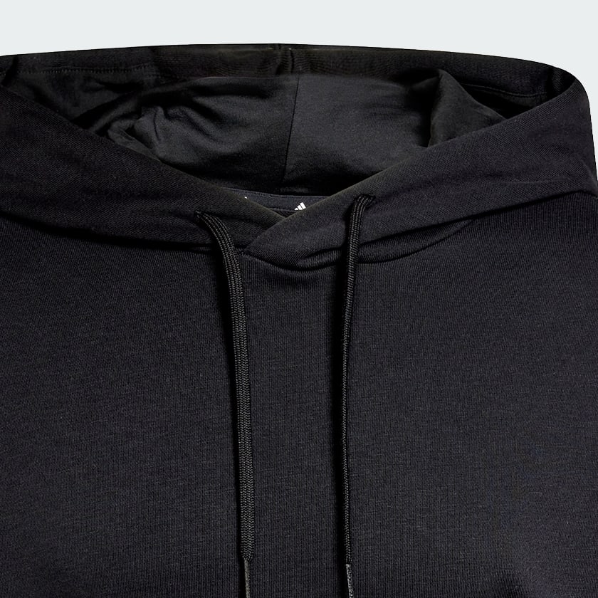 Schwarz Essentials Loose-Fit 3-Streifen Logo French Terry Hoodie
