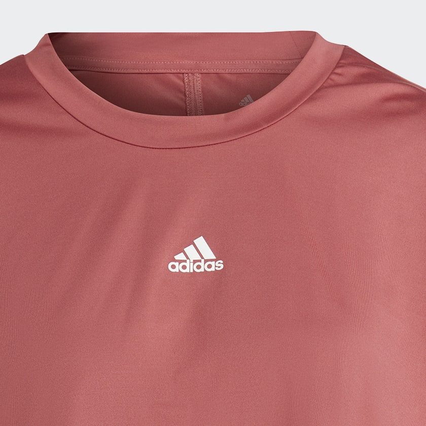 Rosso Felpa Hyperglam Cut 3-Stripes Lightweight Oversized