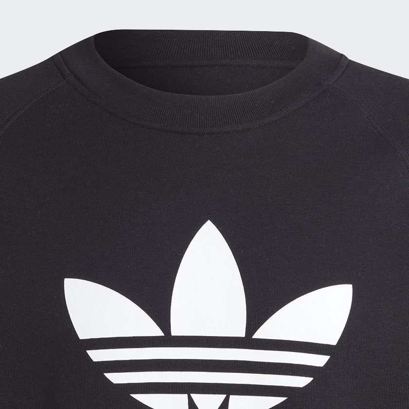 Preto Moletom Adicolor Classics Trefoil Crewneck