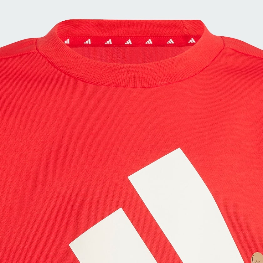 Red ADIDAS DISNEY MICKEY MOUSE SWEATSHIRT