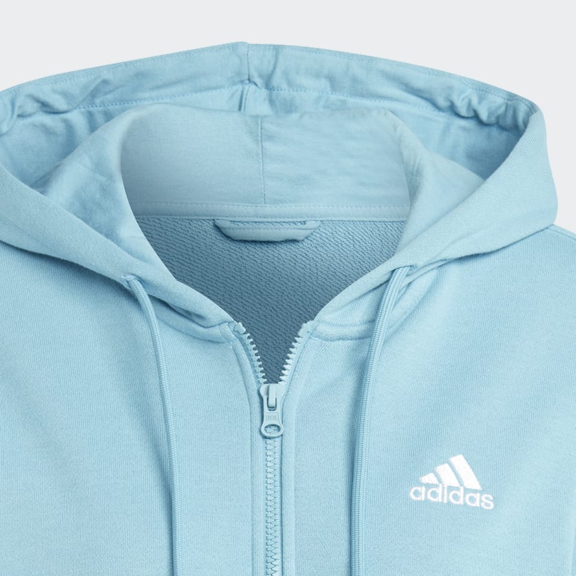 adidas Buzo con Capucha Essentials Linear Felpa Francesa Azul