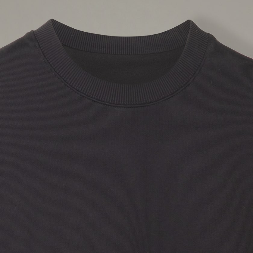 Black Y-3 Organic Cotton Terry Crew Sweater