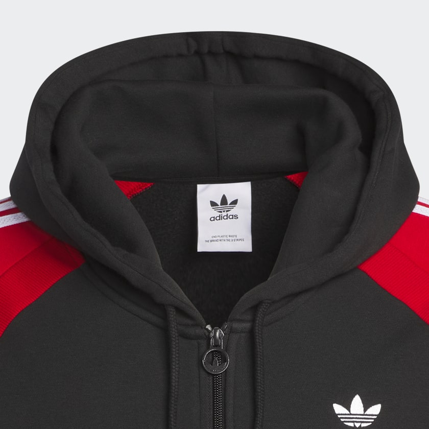 Black SST Fleece Hooded Track Jacket adidas Canada