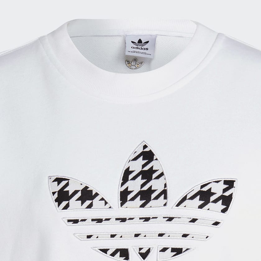 Adidas originals trefoil best sale infill crew sweatshirt