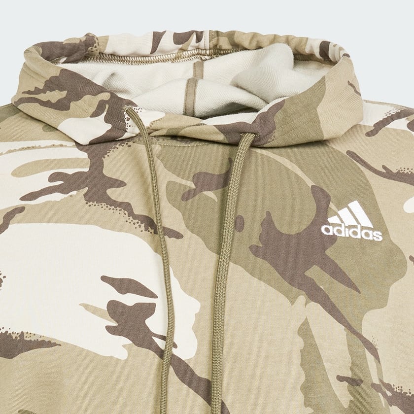 Verde Sudadera con Gorro Seasonal Essentials Camuflaje
