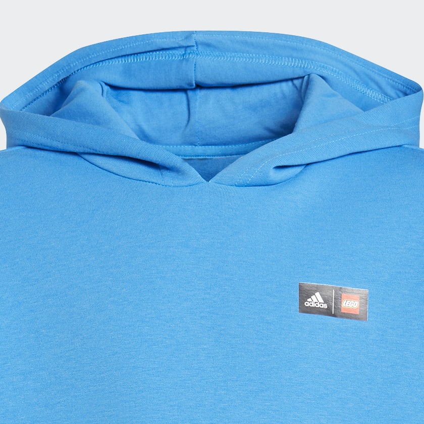 Bleu Sweat-shirt à capuche adidas x Classic LEGO® 3-Stripes Pocket