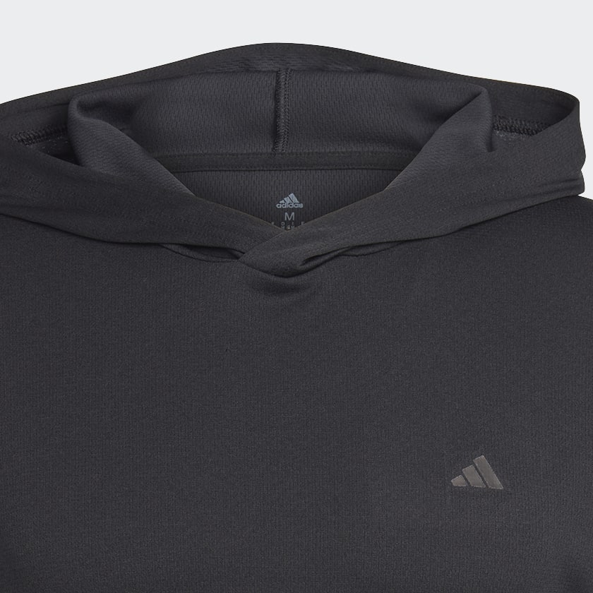 Noir Sweat-shirt à capuche manches longues Train Essentials Made to be Remade Training