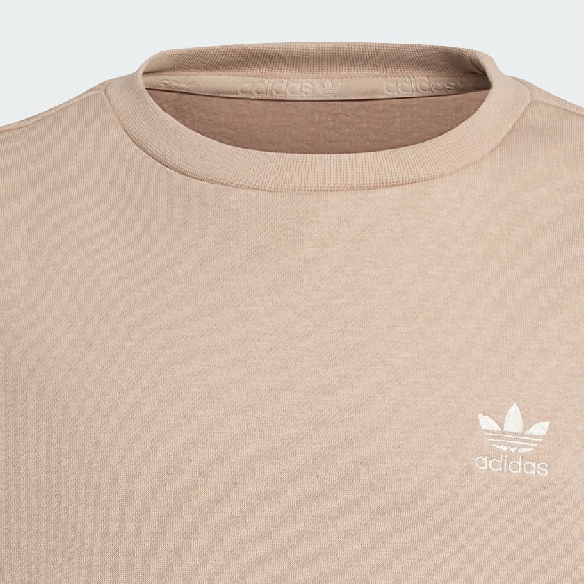 Beige Boyfriend Crew Sweatshirt