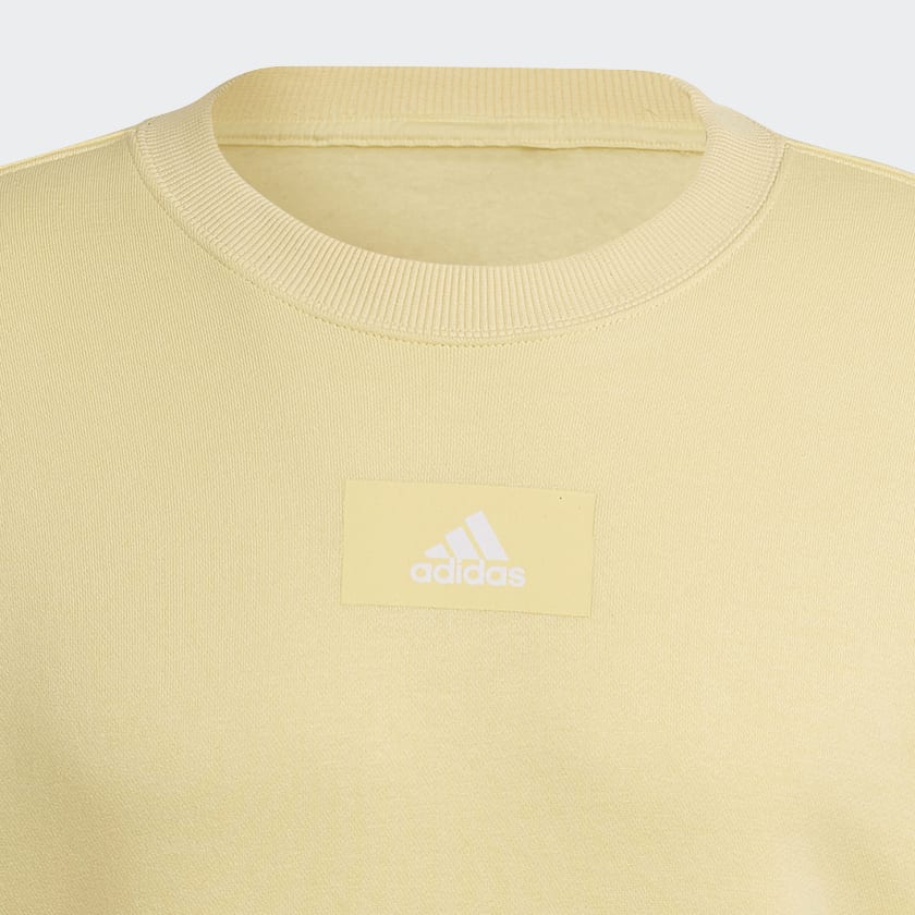 Amarelo Sweatshirt em Fleece FeelVivid Essentials