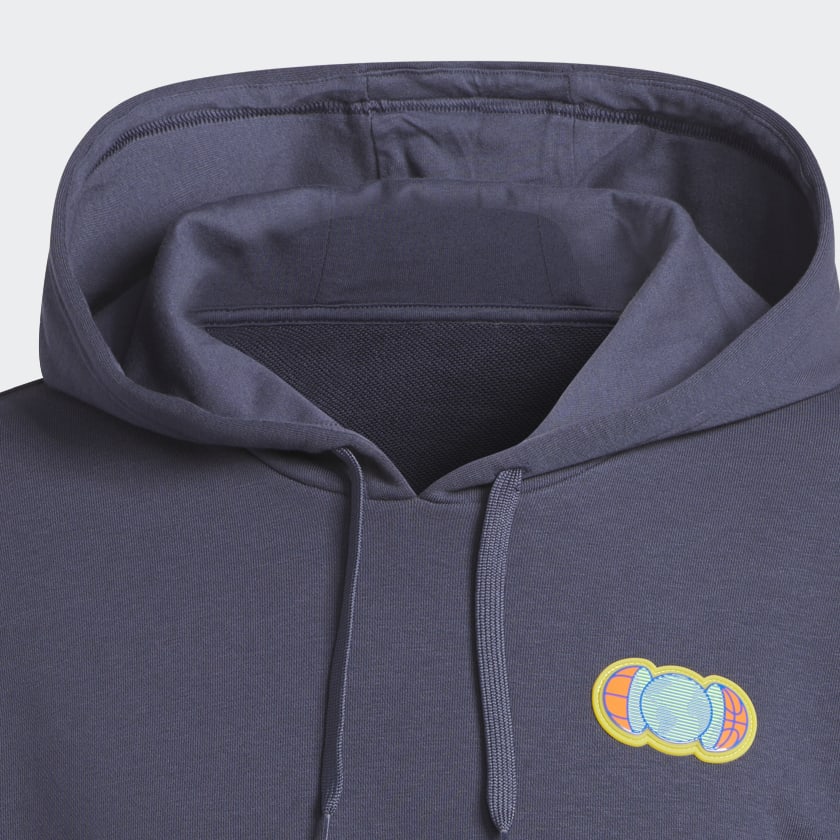 Azul Moletinho com Capuz Worldwide Hoops