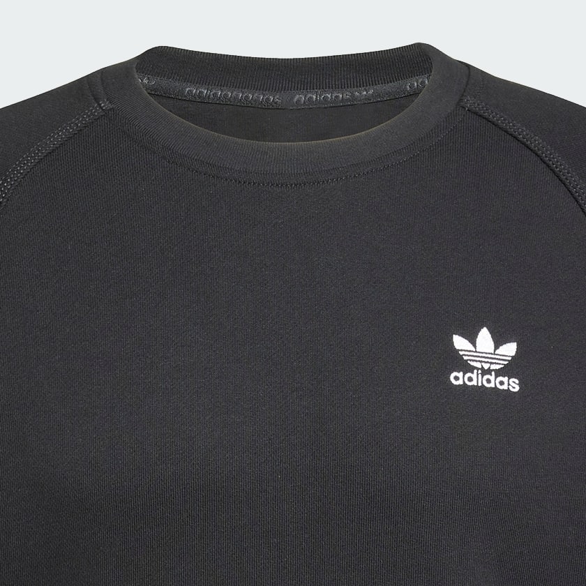 cerná Mikina Trefoil Essentials French Terry Crew