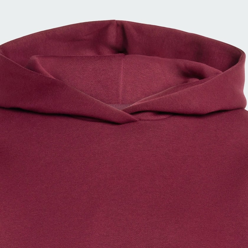 Bordo Casaco com capuz curto Hiperglam