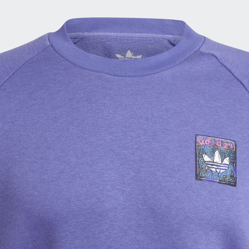 Adidas originals shop graphic crew sweatshirt