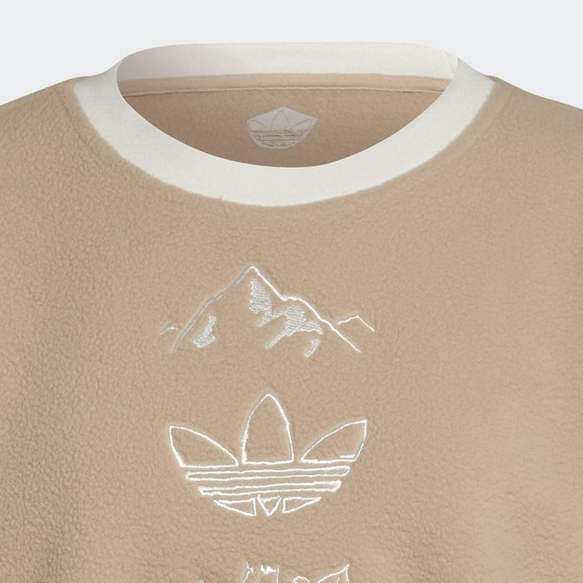 adidas Graphic Polar Fleece Sweatshirt Beige adidas Thailand