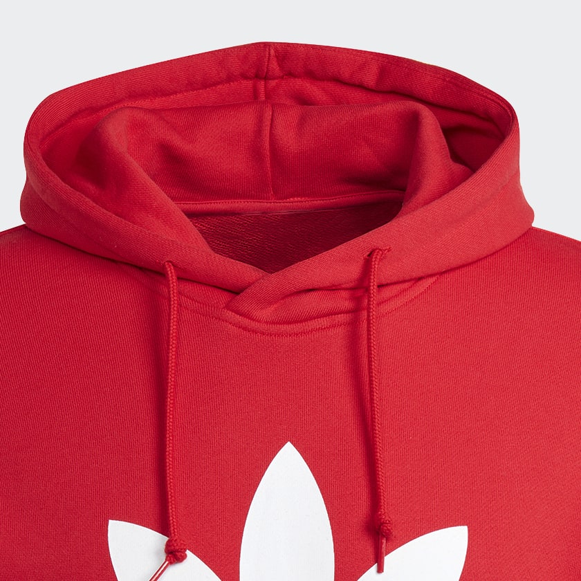 Rojo Polera con Capucha Adicolor Classics Trifolio