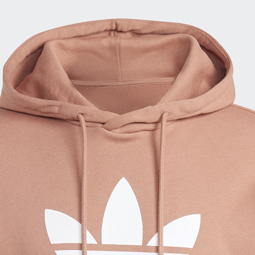 Marron Sweat-shirt à capuche Trèfle Adicolor Classics