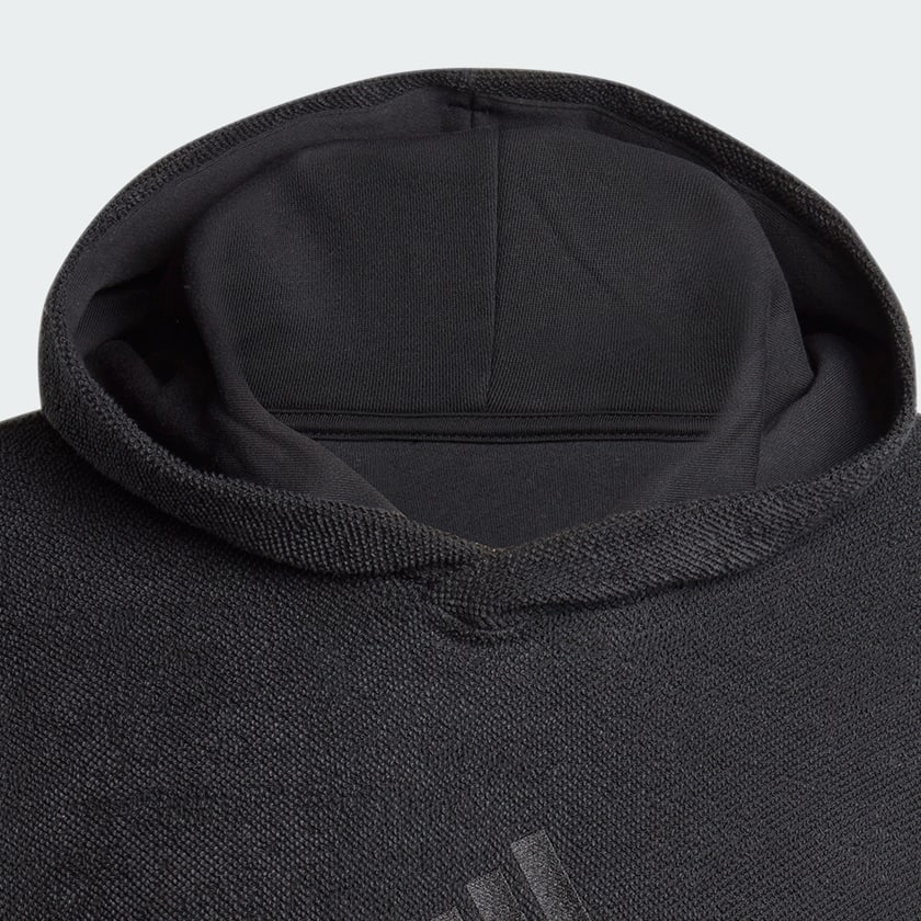 Black Elevated ALL SZN Terry Loop Hoodie