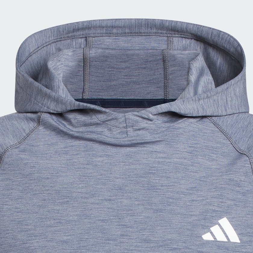 Azul sudadera con Gorro Ultimate365 Jaspeada