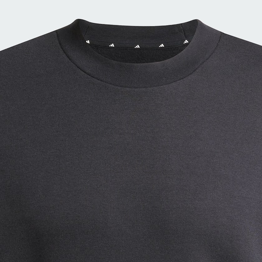 Noir Sweat-shirt logo à 3 bandes coupe ample Essentials