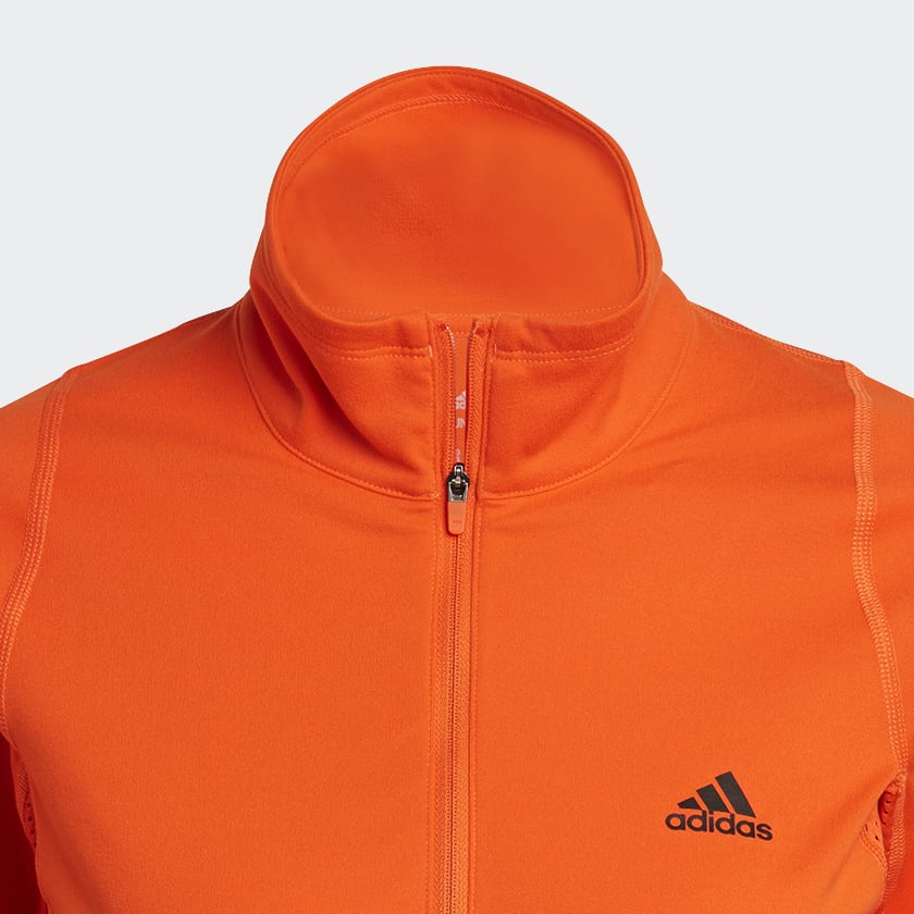 Πορτοκαλί Run Fast Half-Zip Long Sleeve Sweatshirt