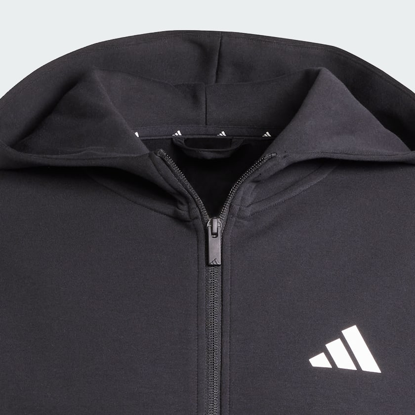 Black Future Icons Small Logo Full-Zip Hoodie