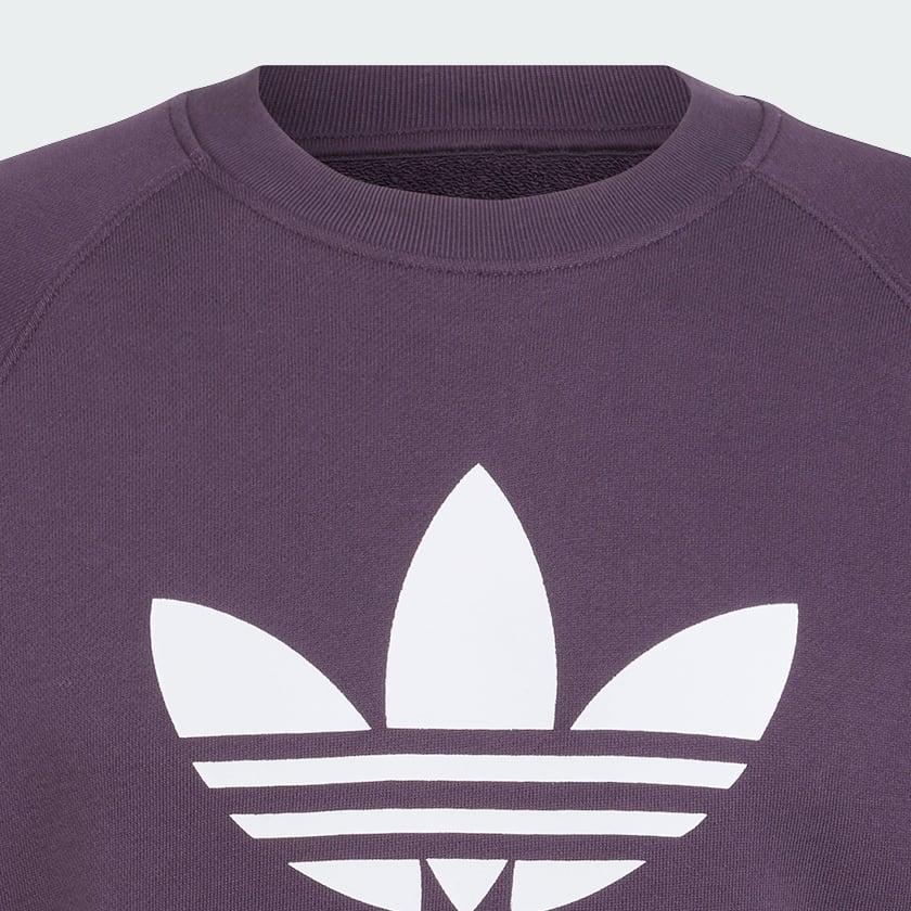 Μωβ Adicolor Classics Trefoil Crewneck Sweatshirt