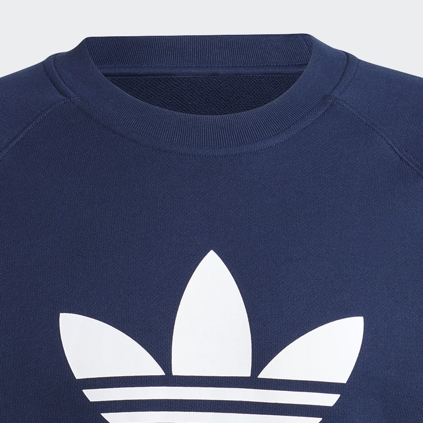 Azul Polera Adicolor Classics Trifolio Cuello Redondo