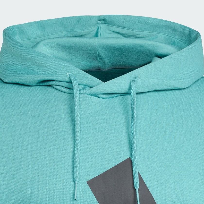 Turquesa Sudadera de lana con gorro Essentials con logo grande