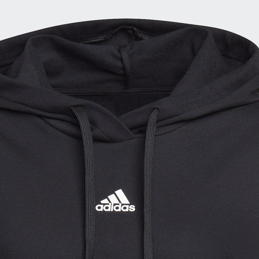 Μαύρο Hyperglam 3-Stripes with Cutout Detail Sweatshirt