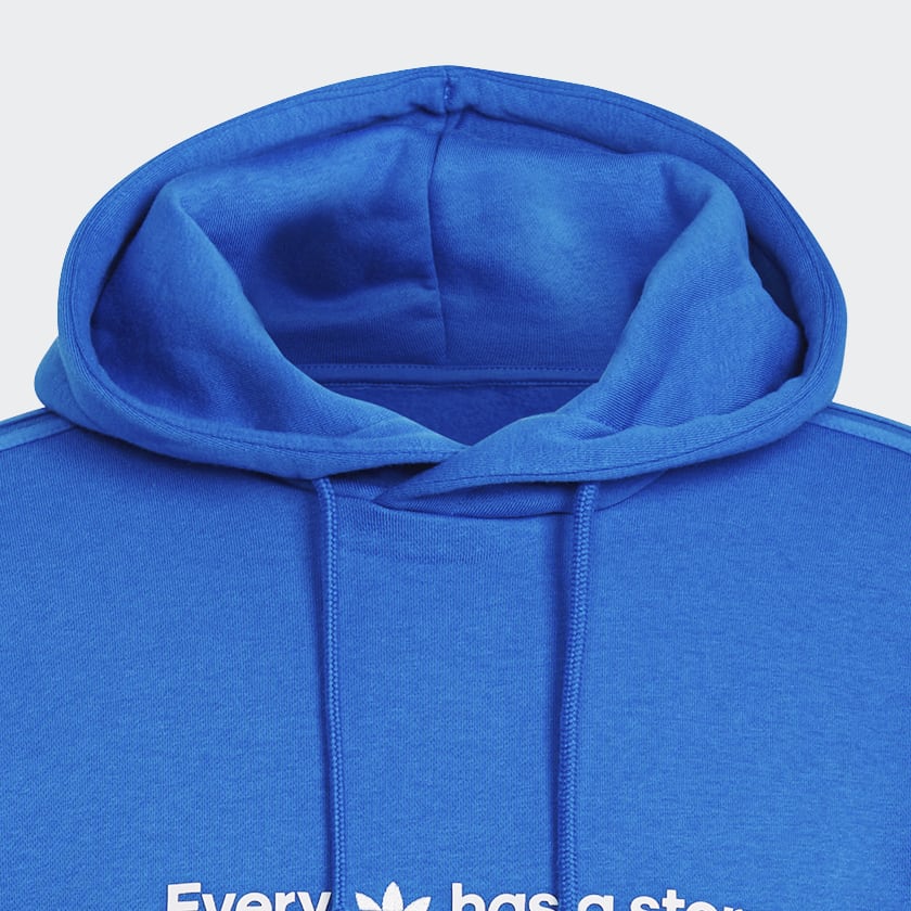 Azul Buzo con Capucha Graphics Common Memory
